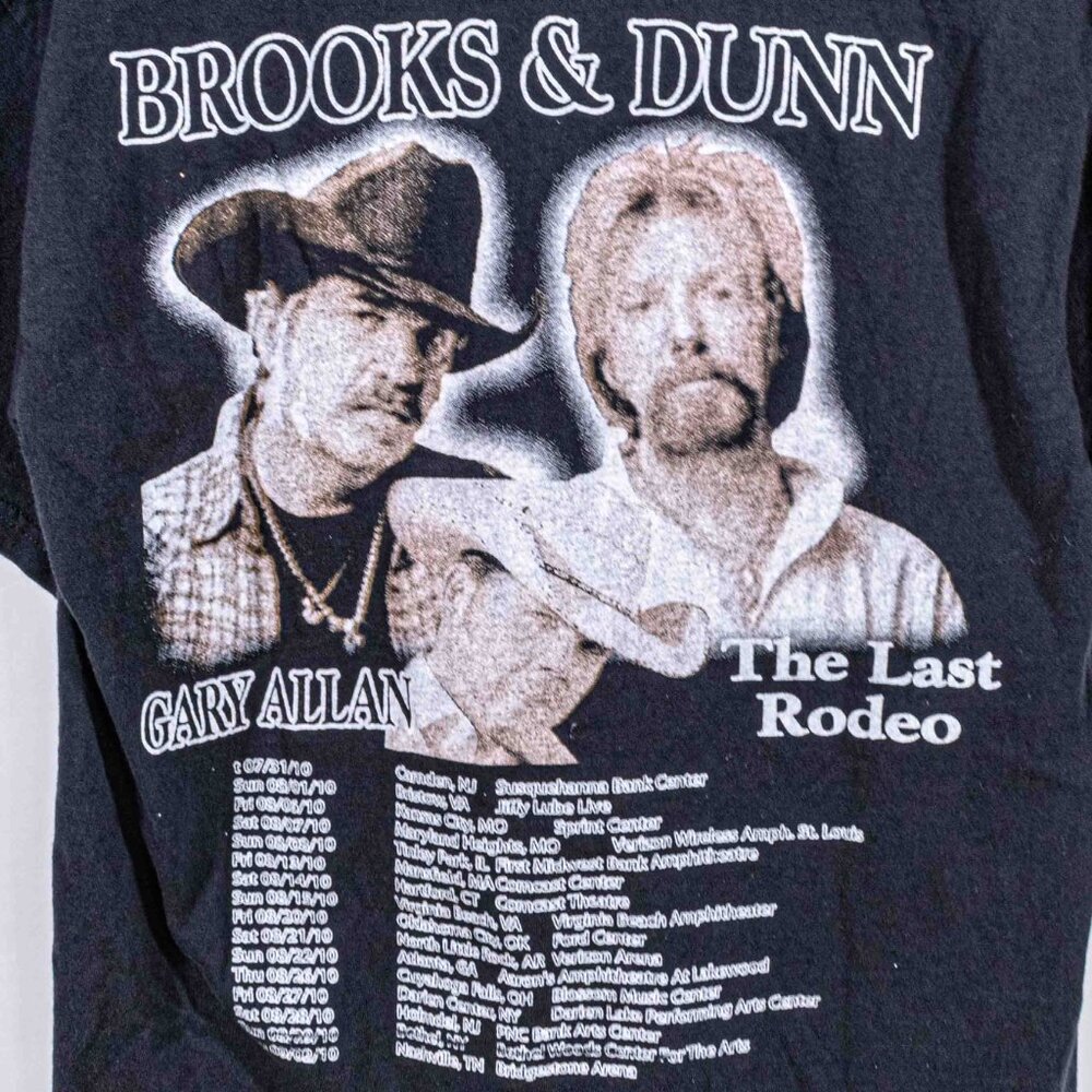 Brooks & Dunn The Last Rodeo Tour T-Shirt Medium Y2K Band Rock - Picture 9 of 9